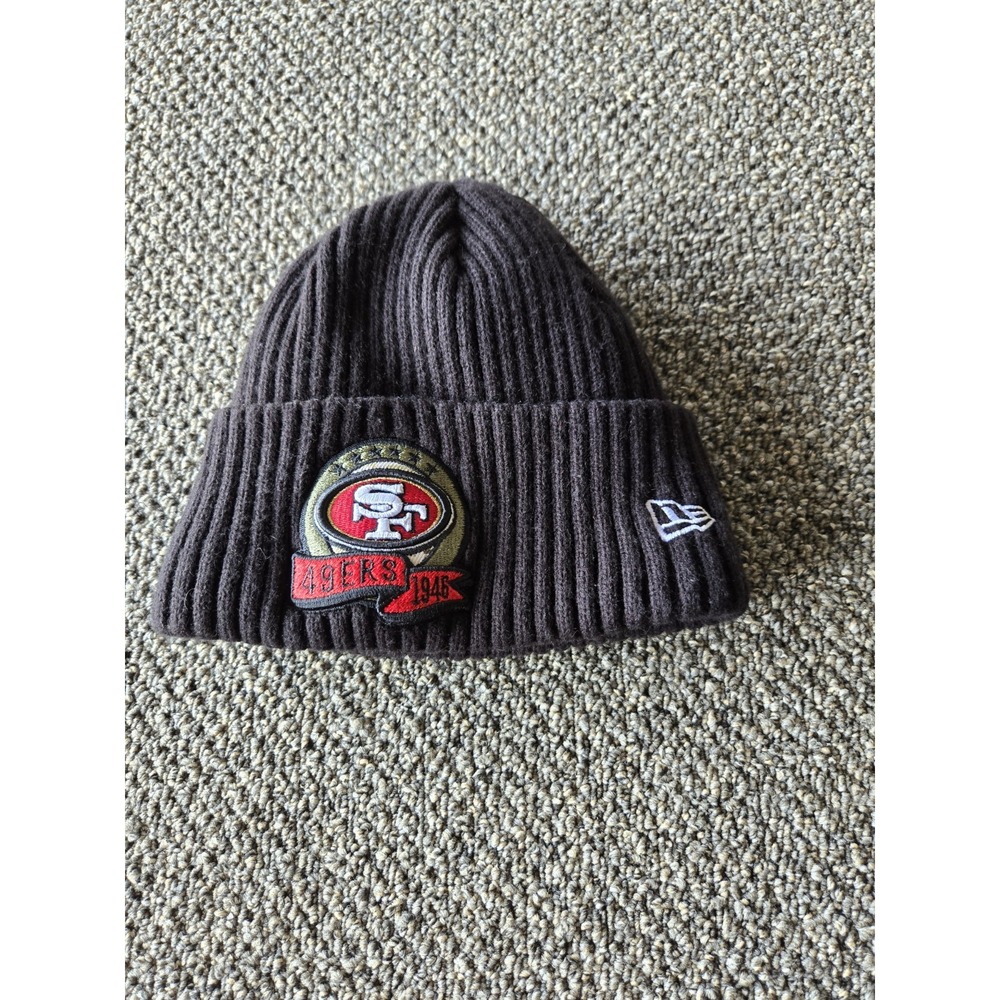 New ERA San Francisco 49ers Fleece Lined Cuffed Knit Beenie - Picture 4 of 8